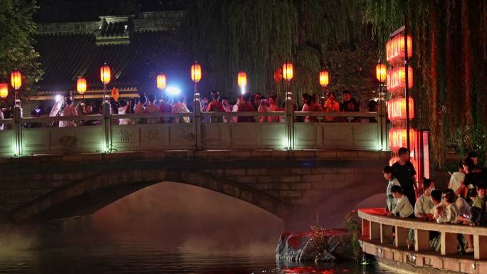 洛邑古城夜景镜头一组