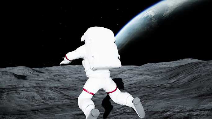 【4k】月球宇航员漫步探索6