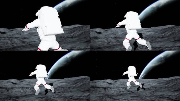 【4k】月球宇航员漫步探索6