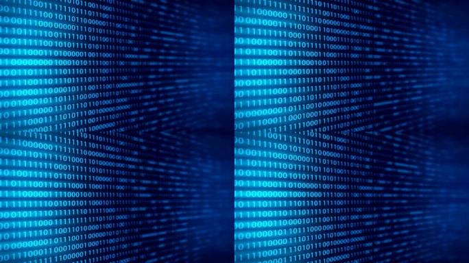 具有二进制代码的技术循环背景