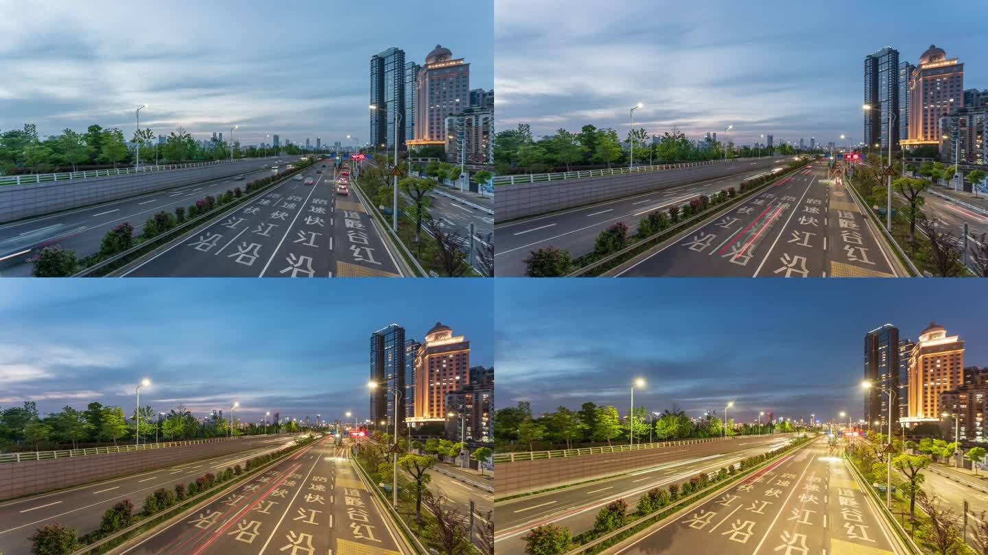 中国城市快速路延时摄影