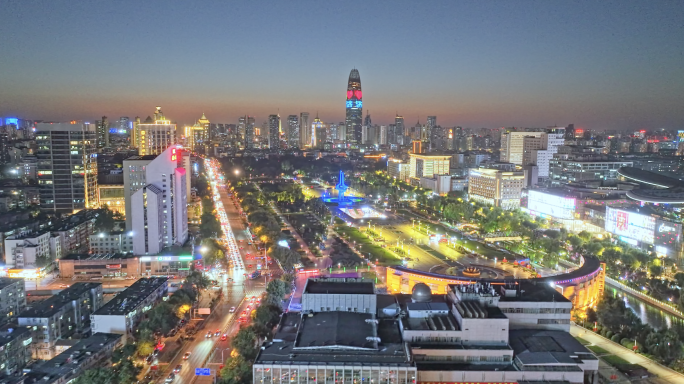 济南泉城广场夜景