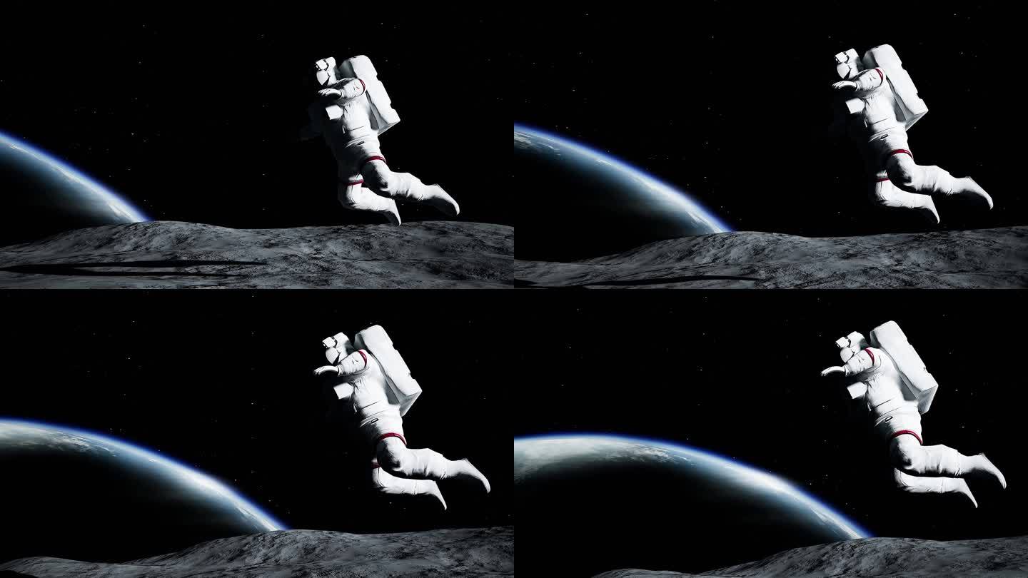 【4k】月球宇航员漫步探索2