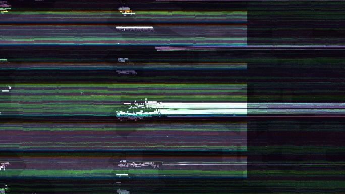 独特设计抽象数字动画像素噪声故障错误视频损坏