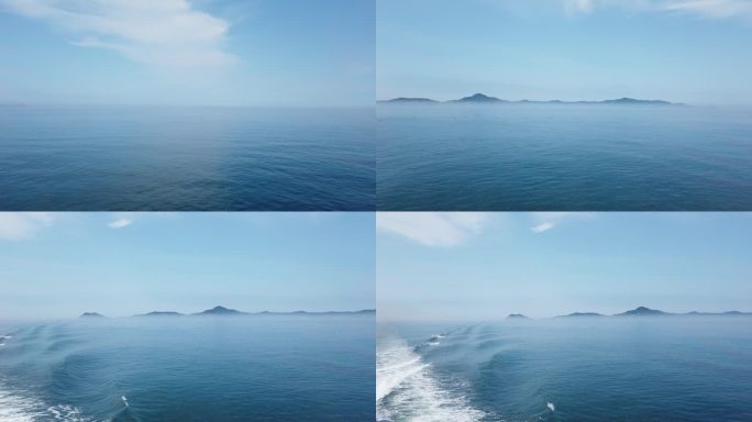 海上美景岛屿视角旋转