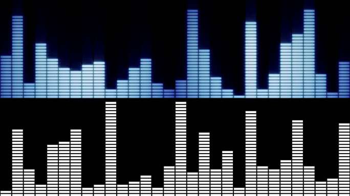 Alpha Channel蓝色EQ Bars