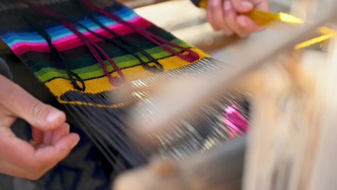 尼泊尔手工编织传统产品特写