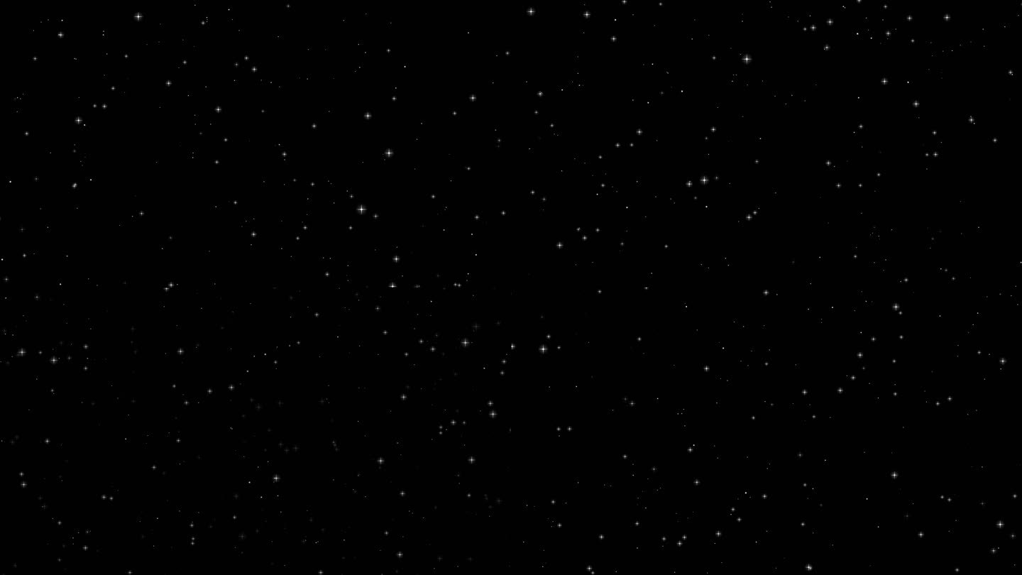 （循环）白色十字星粒子