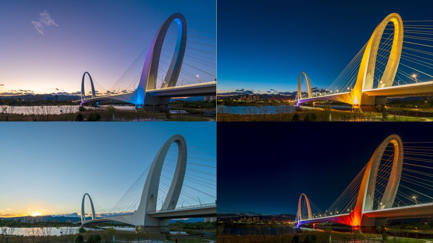首钢大桥夜景