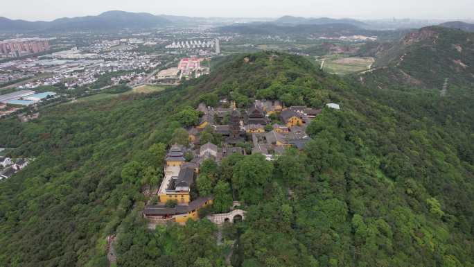 江苏苏州苏州灵岩山风景区航拍 (4)