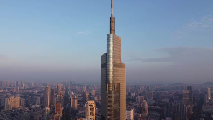南京紫峰大厦航拍高品质