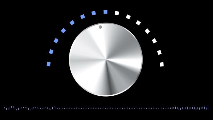 音量旋钮随声波移动