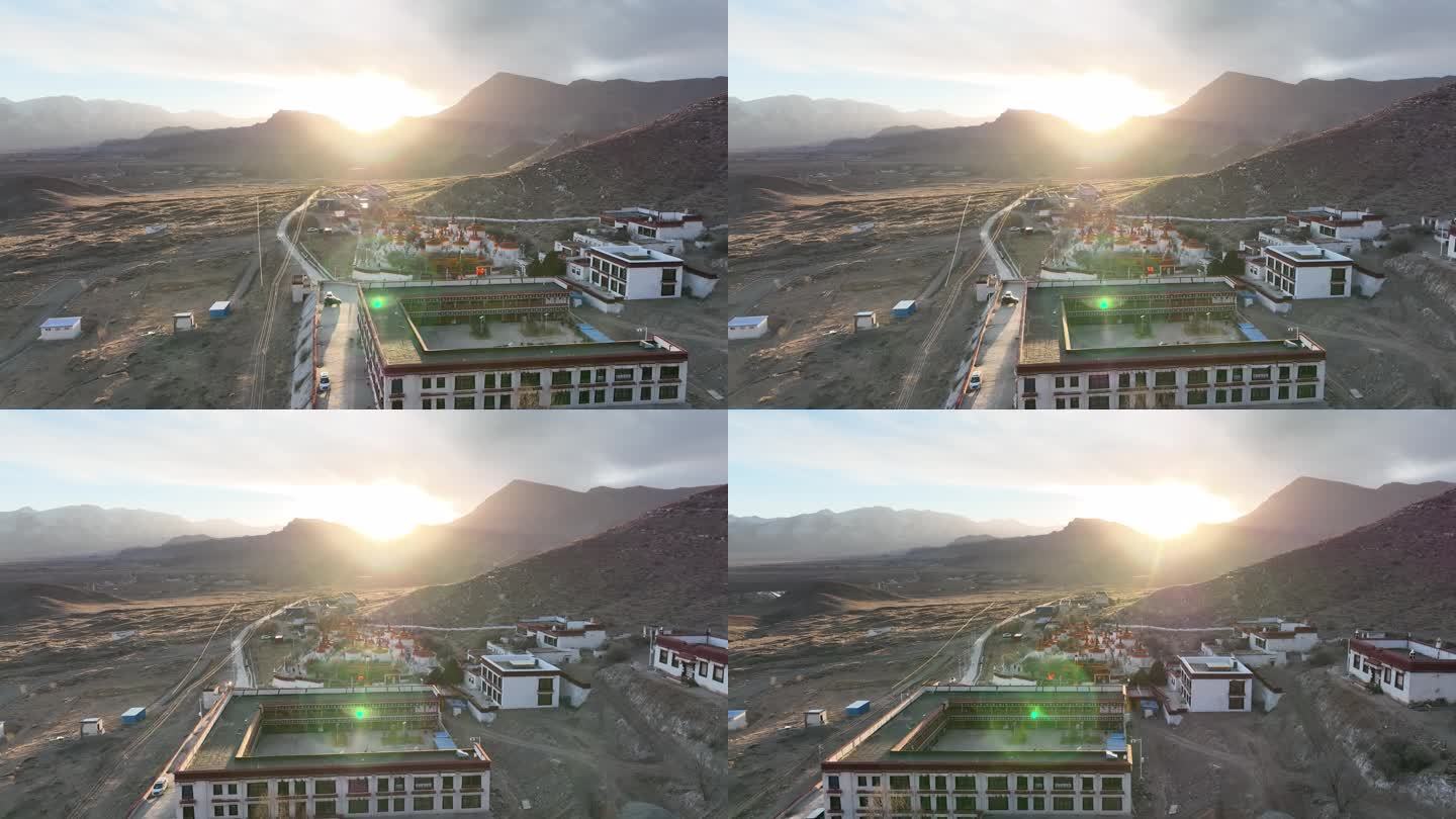 西藏拉萨市林周县夏寺航拍4