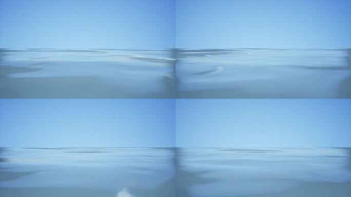 【4K时尚空间】艺术虚幻蓝色水面纯净背景