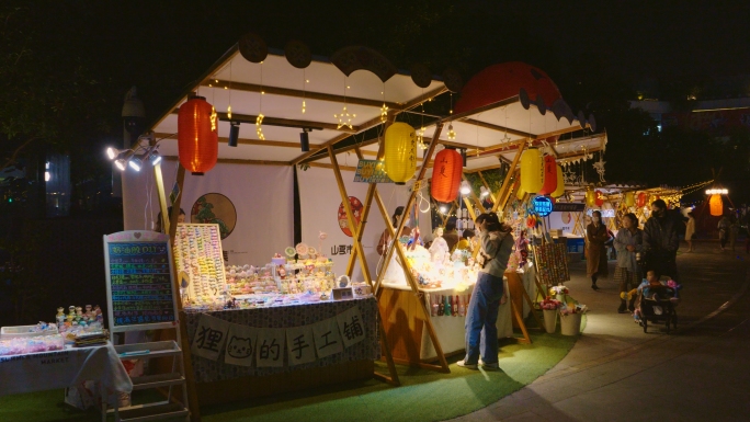 4k成都大悦城夜晚市集