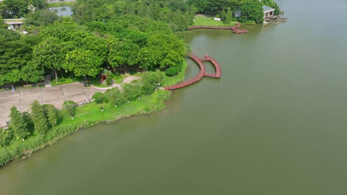 【原创】5K禅城南庄绿岛湖公园栈道步道