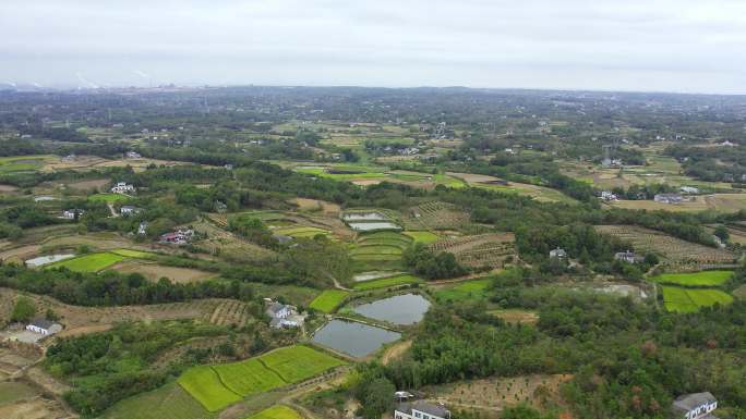 湖北荆州松滋市乡村航拍05