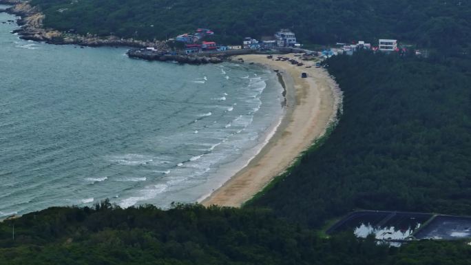 【4k】台山上川岛沿海银沙滩航拍