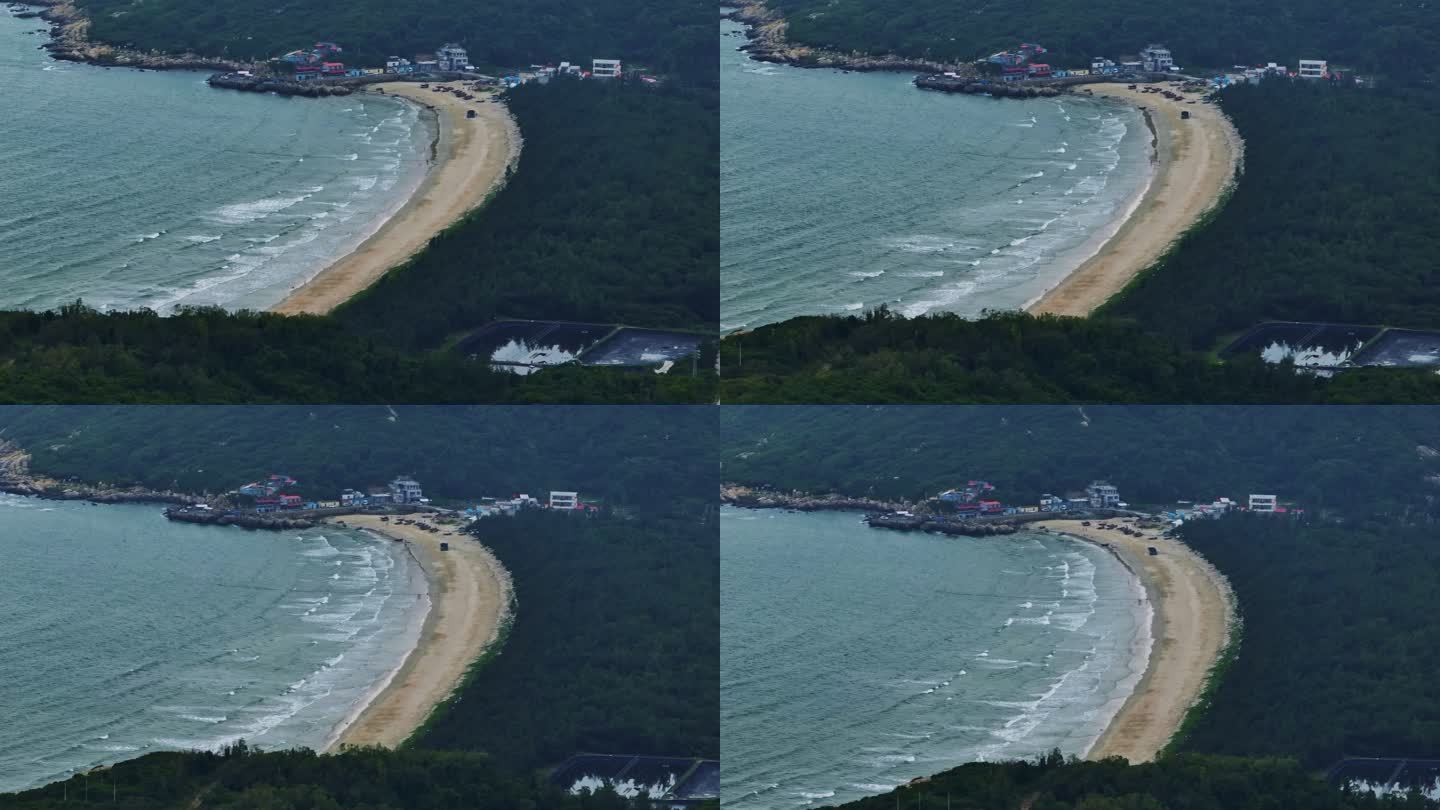 【4k】台山上川岛沿海银沙滩航拍