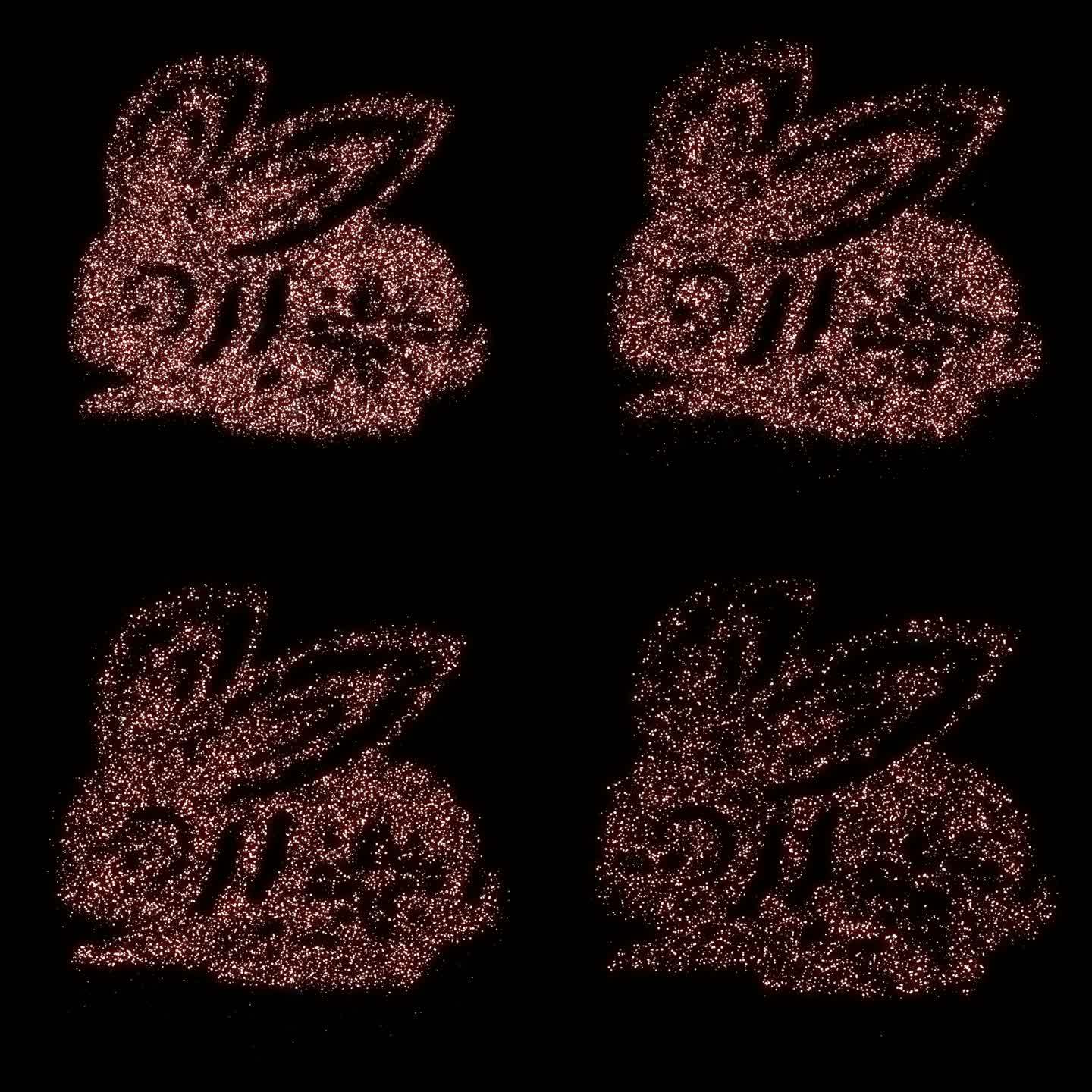 兔子图案烟花