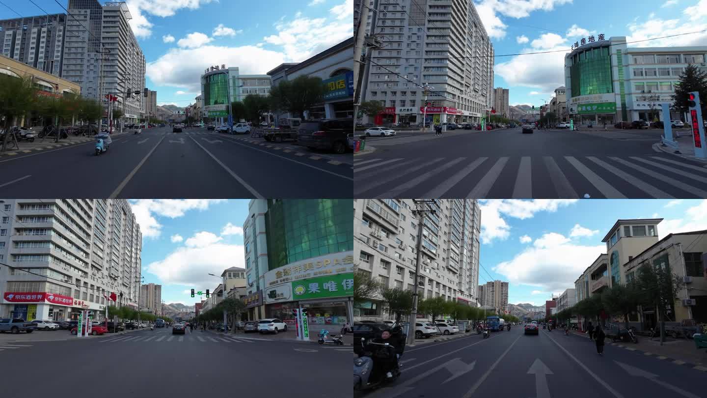 城市道路开车第一视角  记录仪视角