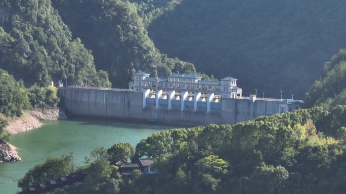 4k 新昌 长诏水库 大坝沃洲湖  航拍