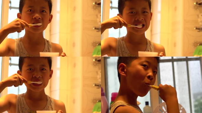 小学生刷牙漱口爱护牙齿