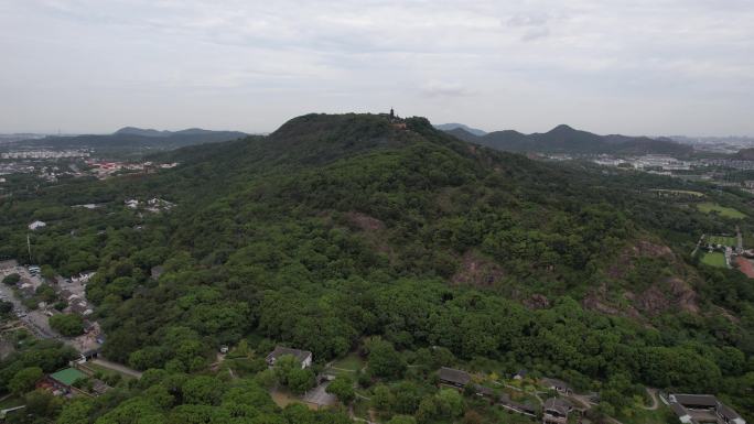 江苏苏州苏州灵岩山风景区航拍