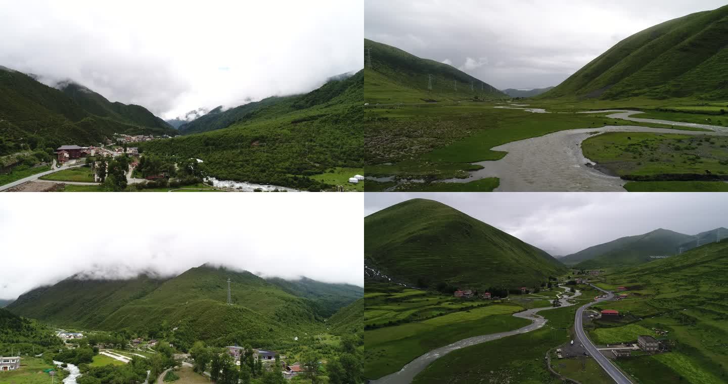 西藏线318国道风景西藏航拍
