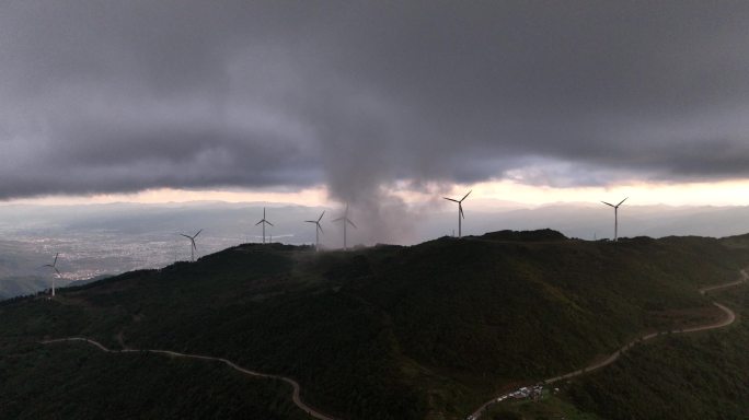 风车山夕阳