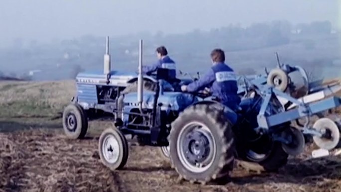 60年代70年代农机耕作机机械农场