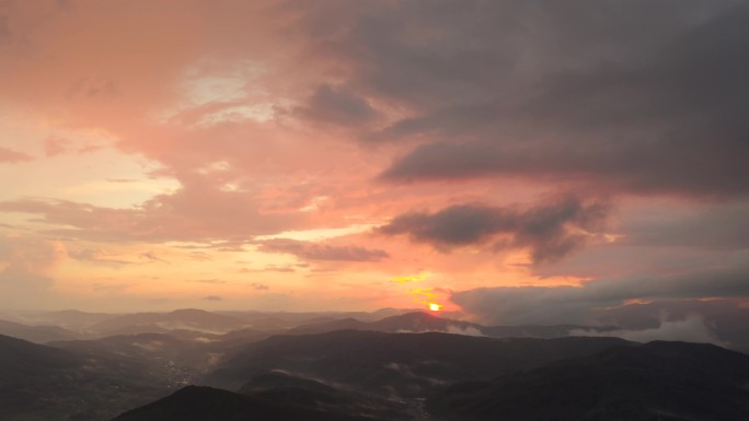 日出日落夕阳延时宣传片头片尾