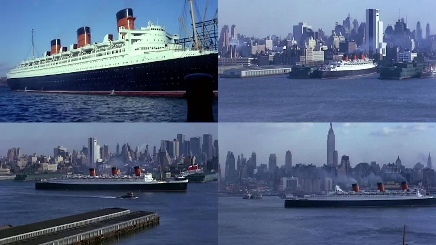 70年代纽约港轮船