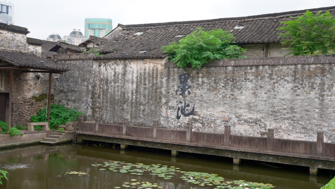 绍兴书圣故里 八字桥乌篷船