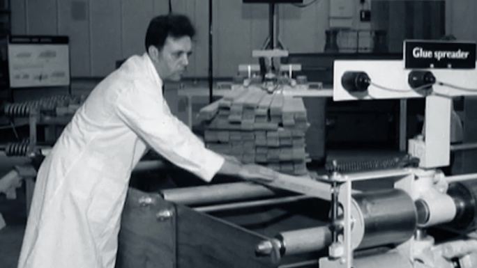 60年代木材加工研究实验室木板