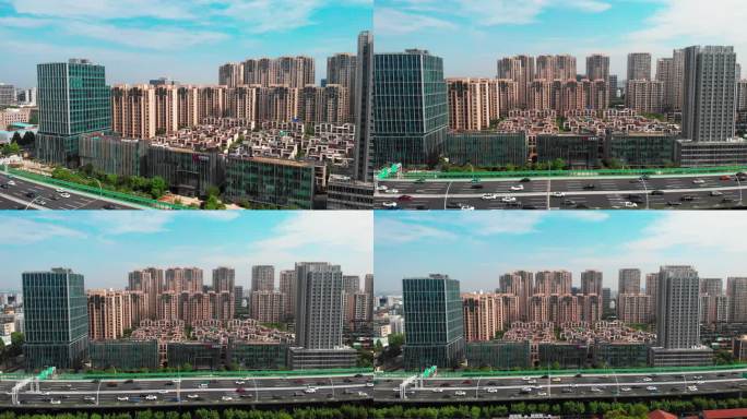 上海 市中心 延安西路 高架 车流 消费