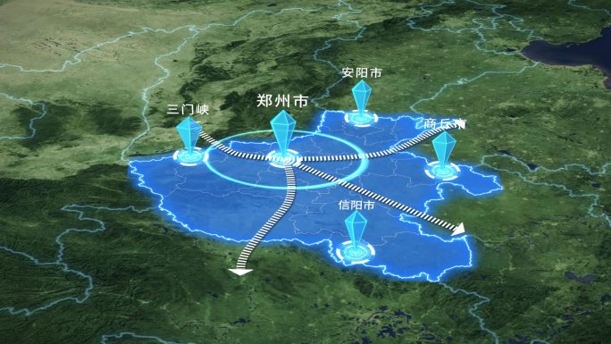 河南郑州科技地图辐射全国