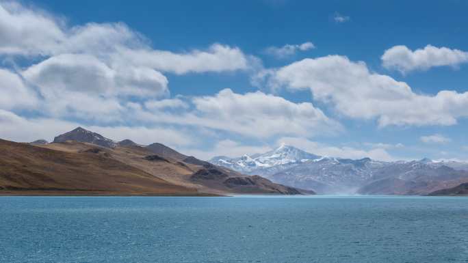 西藏羊卓雍措高原圣湖延时视频
