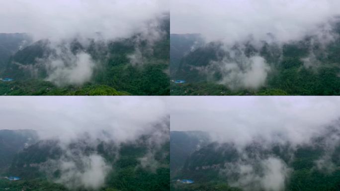 山村里的云雾缭绕