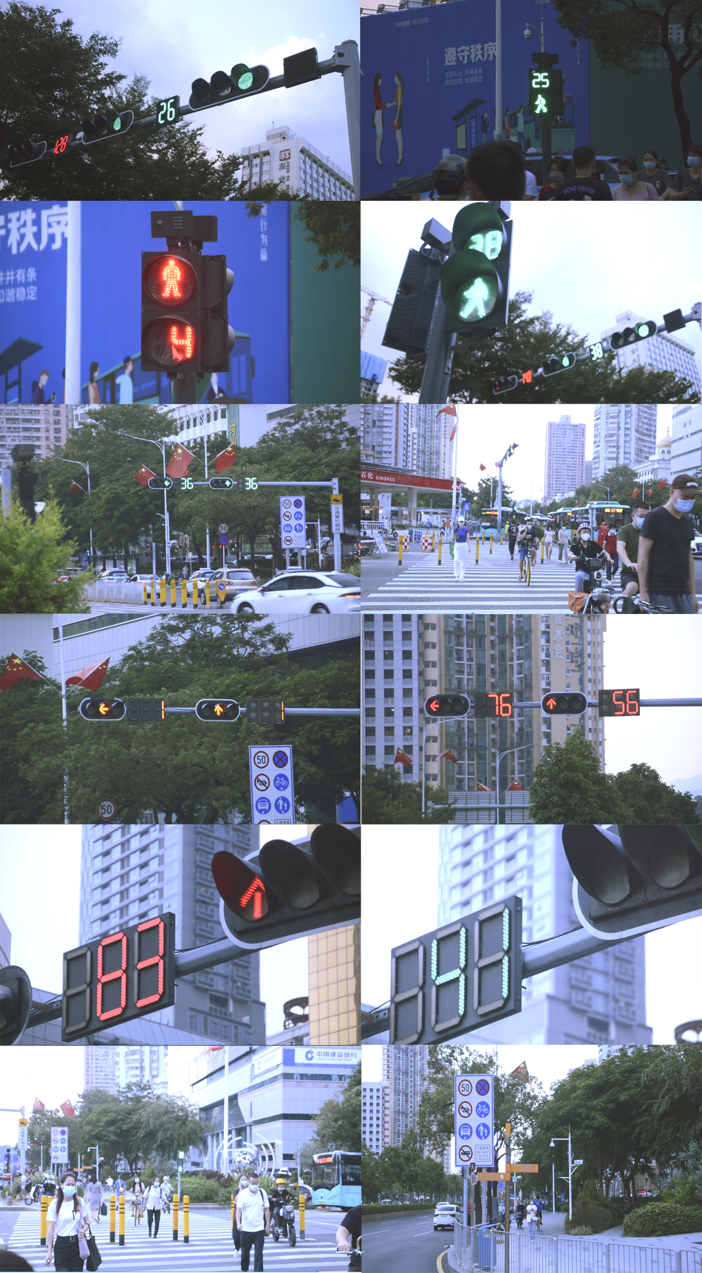 深圳交通行人纪实拍摄视频素材