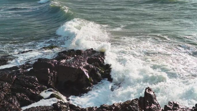 【4K超清】海浪升格海浪慢镜头