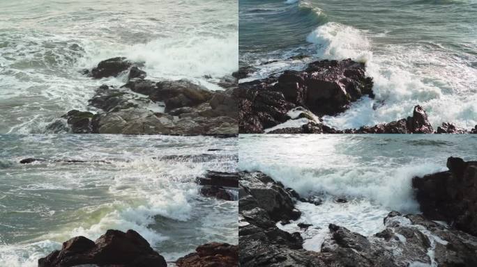 【4K超清】海浪升格海浪慢镜头