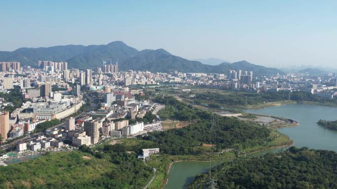 【正版素材】深圳宝安区石岩街道全景