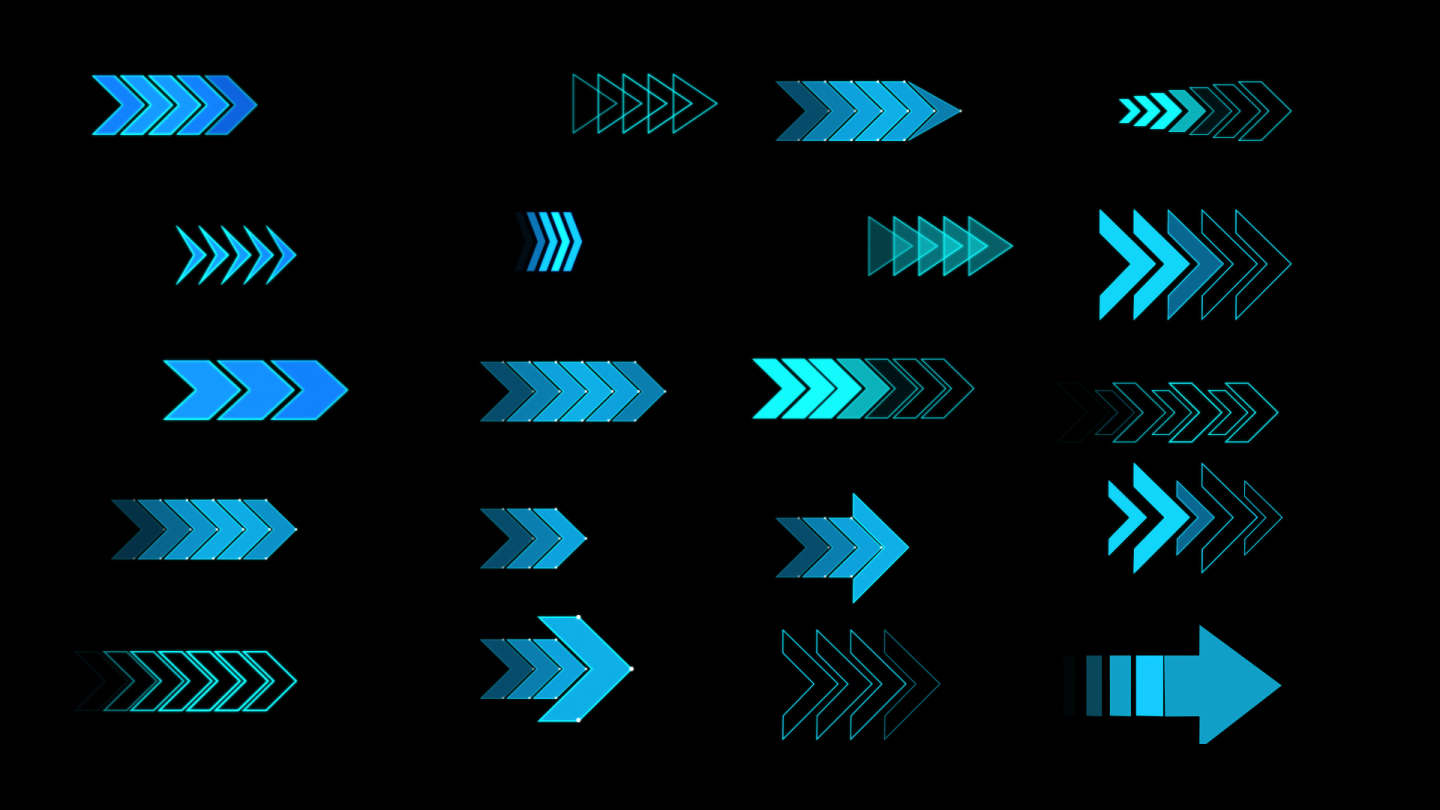 20款科技感箭头指示