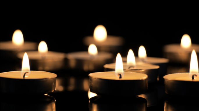 点蜡烛白色蜡烛烛光感恩祈祷哀悼悼念思念
