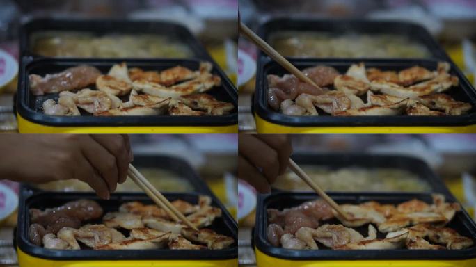 韩国烤肉沙布晚餐食品安全营养饮食涮火锅