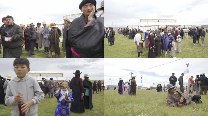 一群藏族人