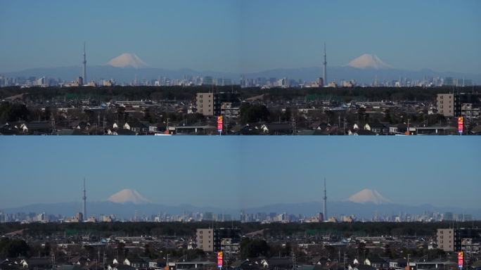 美丽的日本标志性富士山的照片