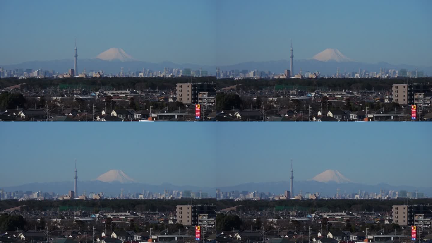 美丽的日本标志性富士山的照片