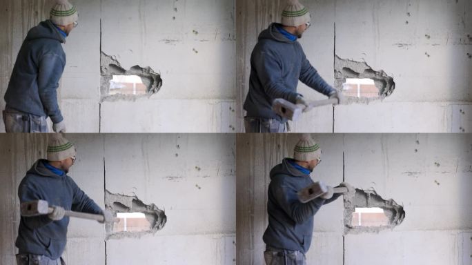 从烘焙工用重型建筑锤拆除墙壁的角度看